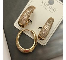 Код 7843 Серьги хьюпинг