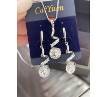 Код 28029 Комплект з цирконами