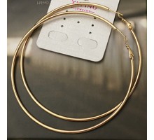 Код 7618  Серьги кольца 8 см хьюпинг