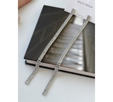 Код 7660  Серьги серебро 925 дл 14,5 см