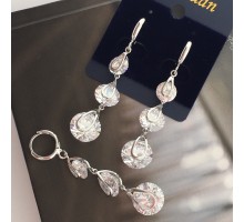 Код 23027  Серьги с цирконами