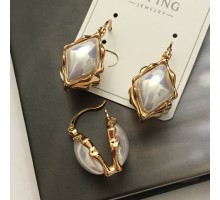 Код 7302   Серьги хьюпинг