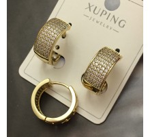 Код 7282   Серьги покрытие (лимонное) 14 Кхьюпинг